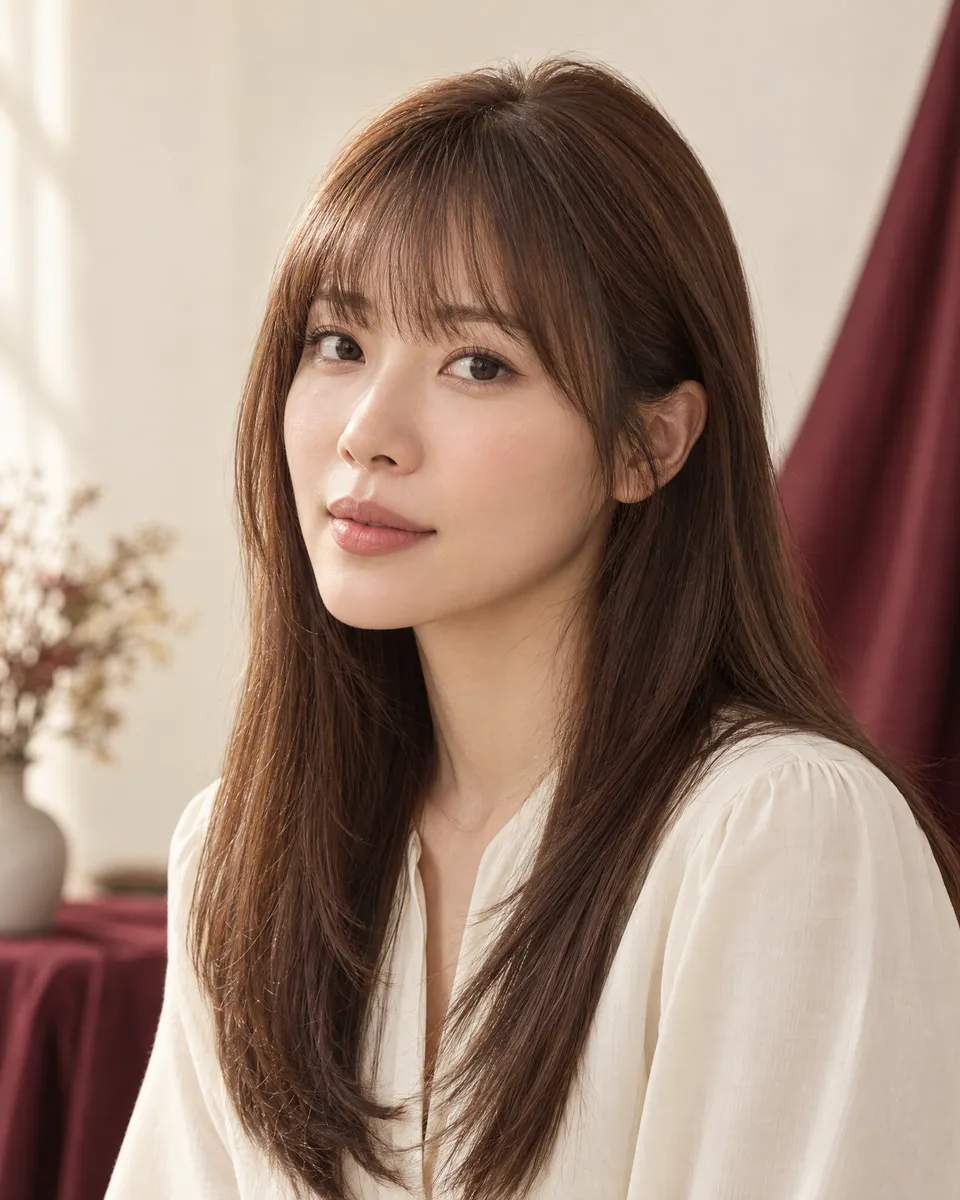 wigs with bangs in Hong Kong — Concept image for clip-in bangs and a front-hair styling option.