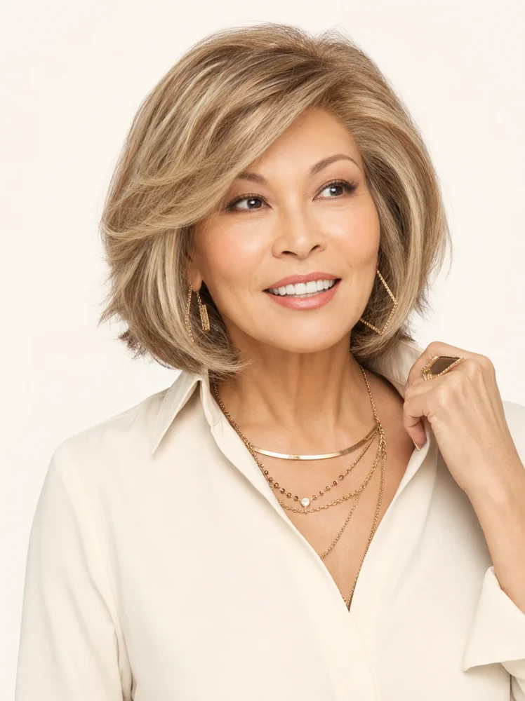 Raquel Welch Ahead of the Curve | Synthetic Lace Front Wig (Mono Part) — product style image