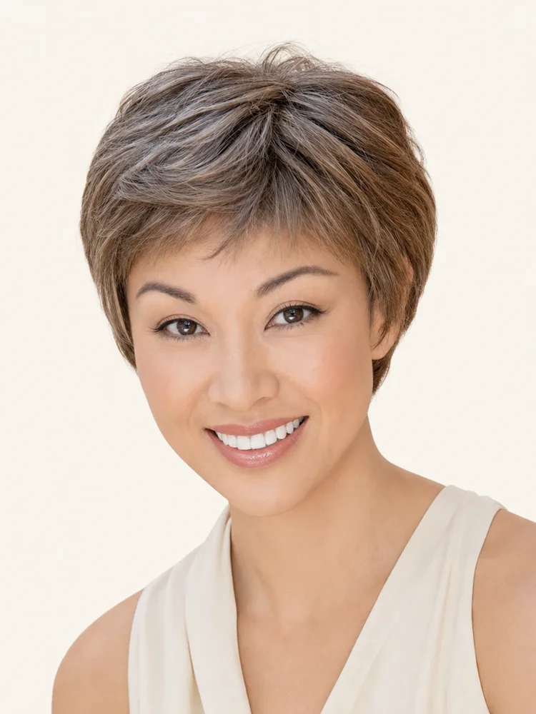 Envy Destiny | Human Hair/ Synthetic Blend Wig (Mono Top) — product style image