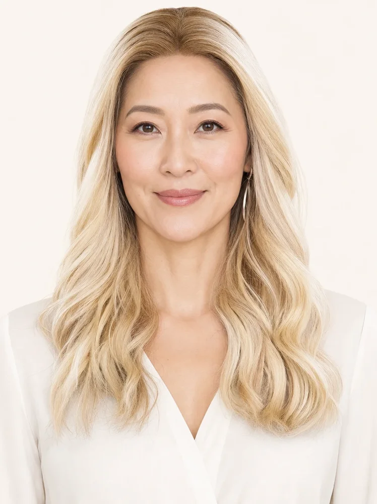 Jon Renau 18" Top Form Lace | Remy Human Hair Topper (Full Mono) — product style image