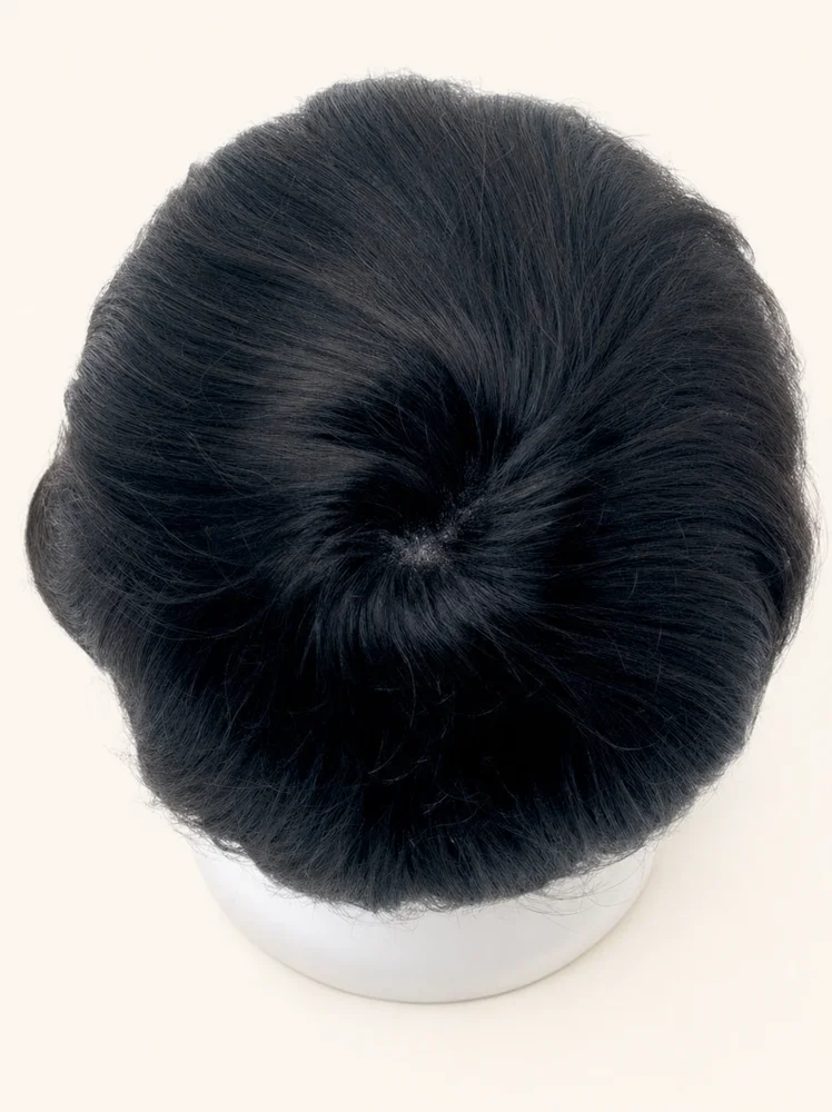 Wig Pro Men's System 5 x 7 | Human Hair Topper (Full Mono) — product style image