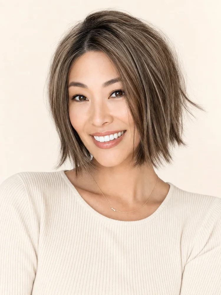 Estetica Kennedy | Synthetic Lace Front Wig (Mono Top) — product style image