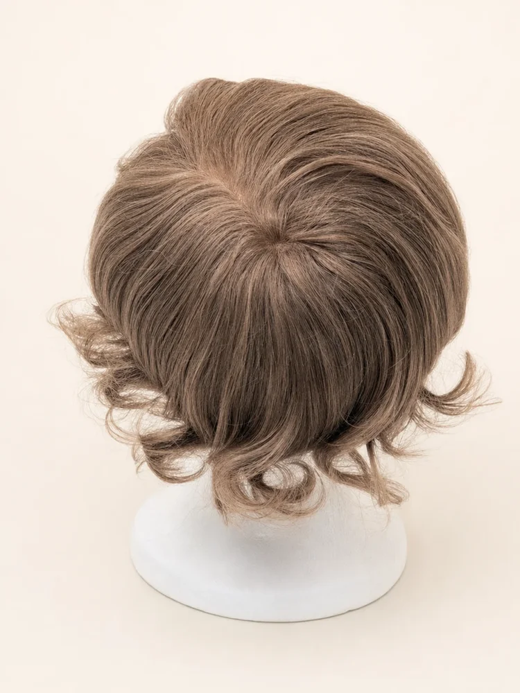 Wig Pro Men's System 8 x 9 | Human Hair Topper (Hand-Tied) — product style image