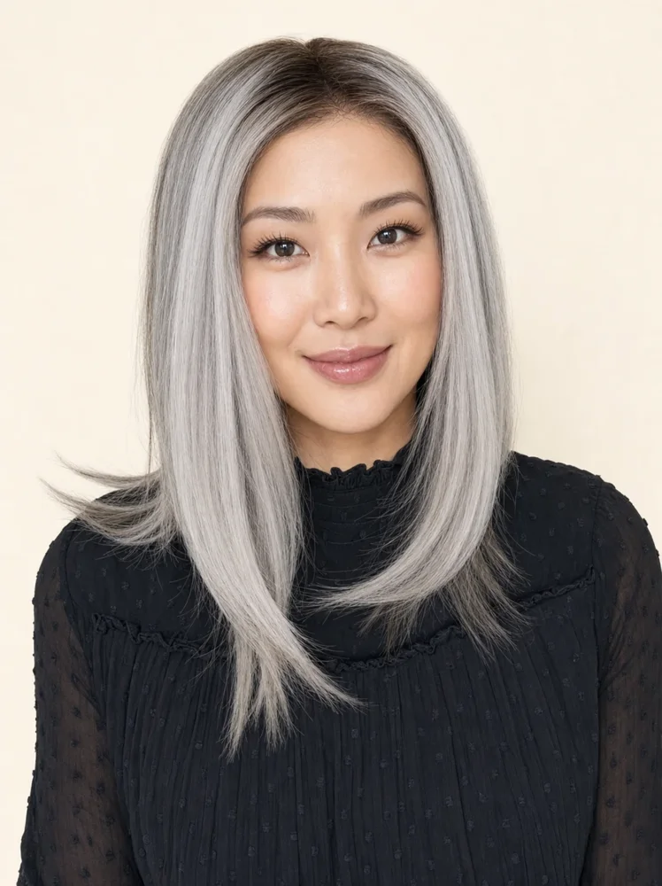 TressAllure Undercut Bob | Synthetic Lace Front Wig (Mono Top) — product style image