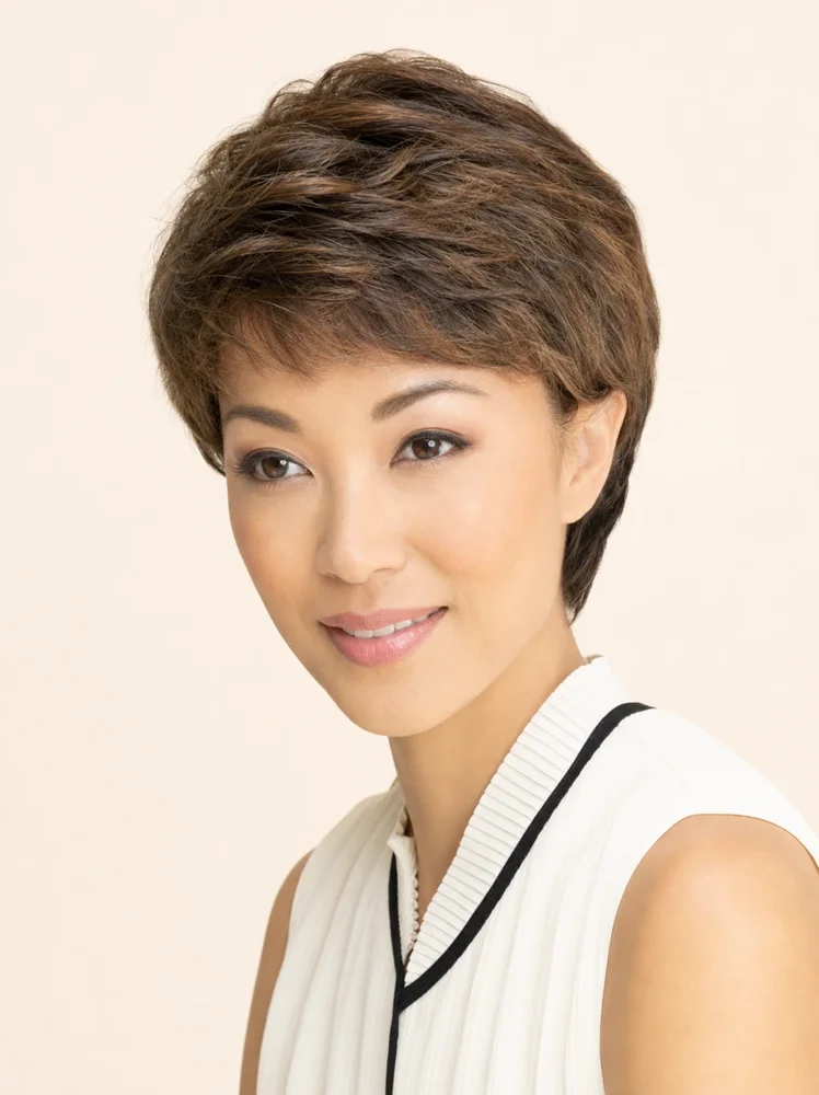 Envy Heather | Human Hair/ Synthetic Blend Lace Front Wig (Mono Top) — product style image