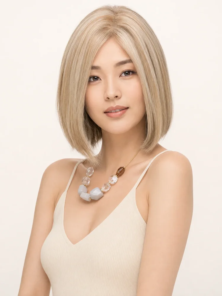 Estetica Emmeline | Remi Human Hair Wig (Mono Top) — product style image