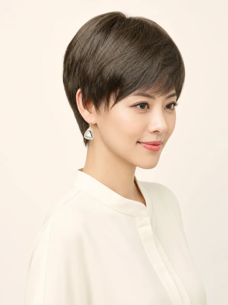 Revlon Kris | Human Hair Wig (Mono Top) — product style image