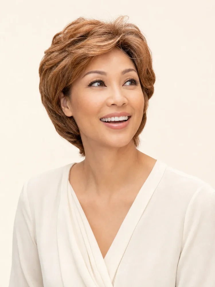 Envy Aubrey | Human Hair/ Synthetic Wig (Hand-Tied) — product style image