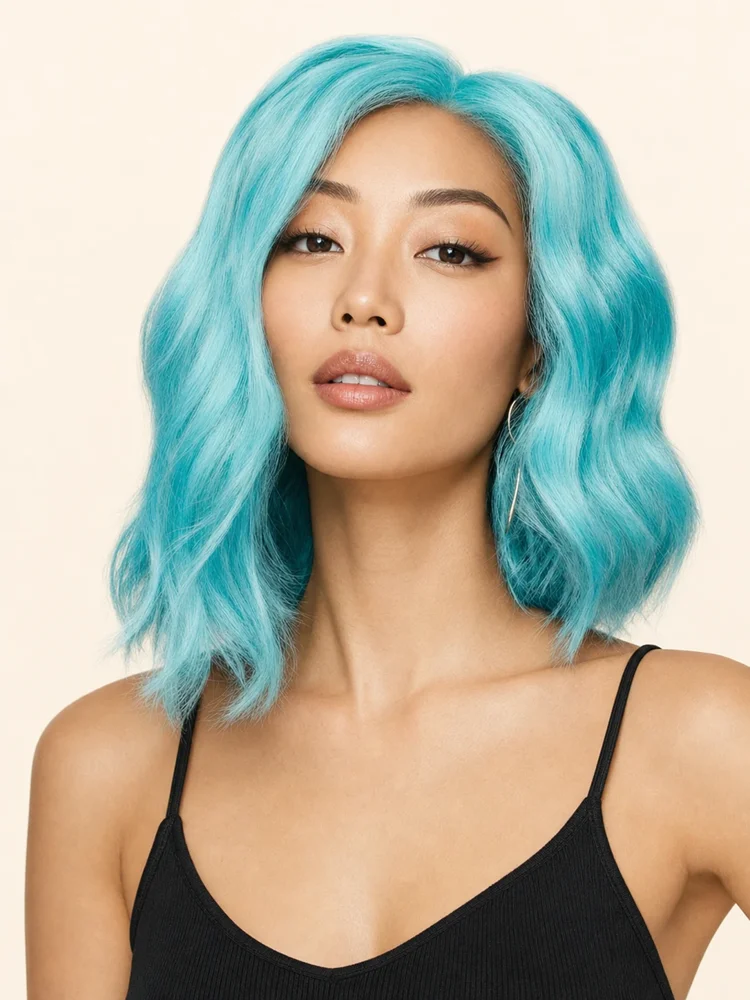 Hairdo Blue Babe | Synthetic Lace Front Wig (Mono Part) — product style image