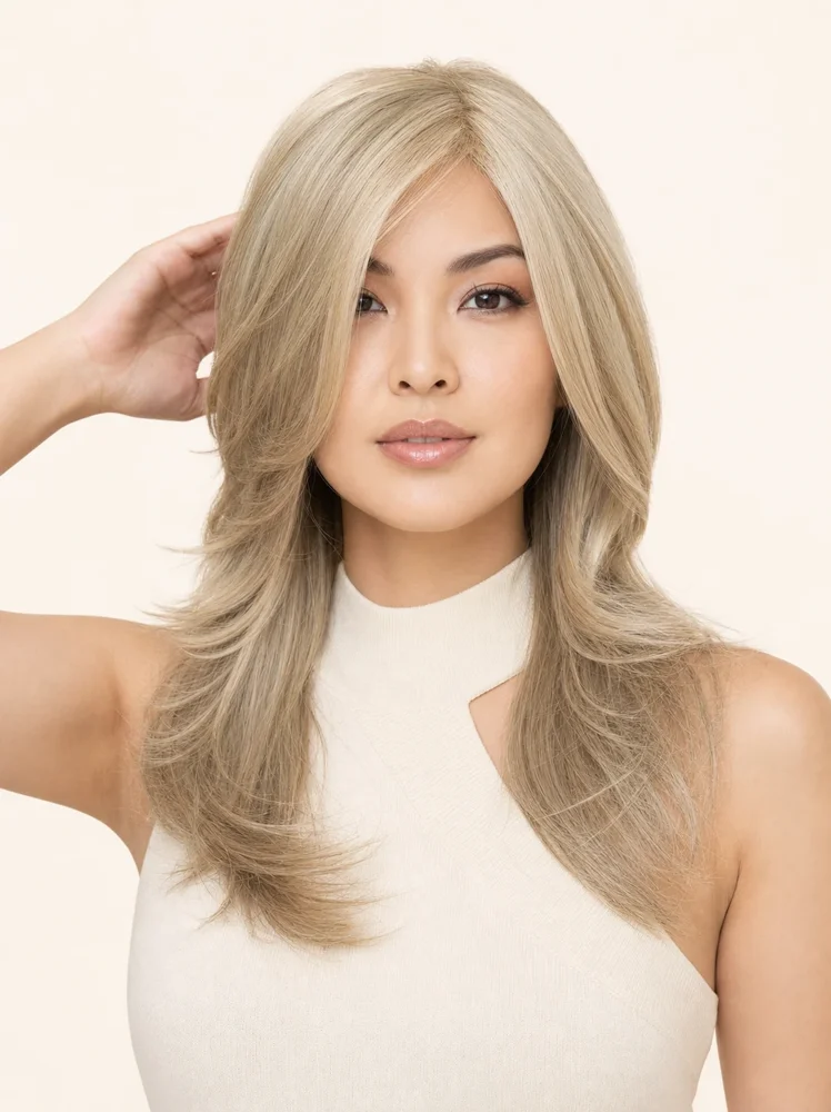 Envy Erica | Human Hair / Synthetic Blend Lace Front Wig (Mono Top) — product style image