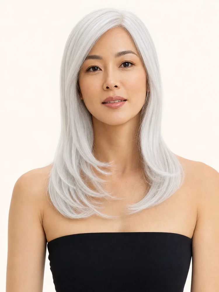 Amore Long TP Mono LG | Synthetic Hair Topper (Mono Top) — product style image