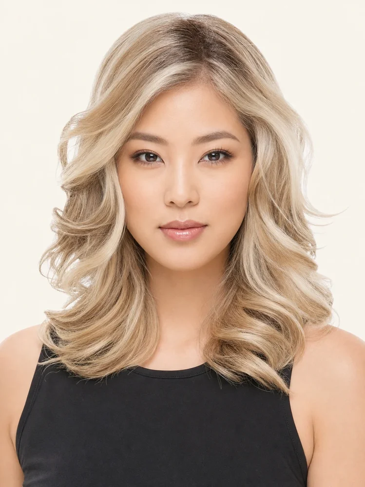 Jon Renau easiPart HD XL 12" | Synthetic Hair Topper (Mono Top) — product style image