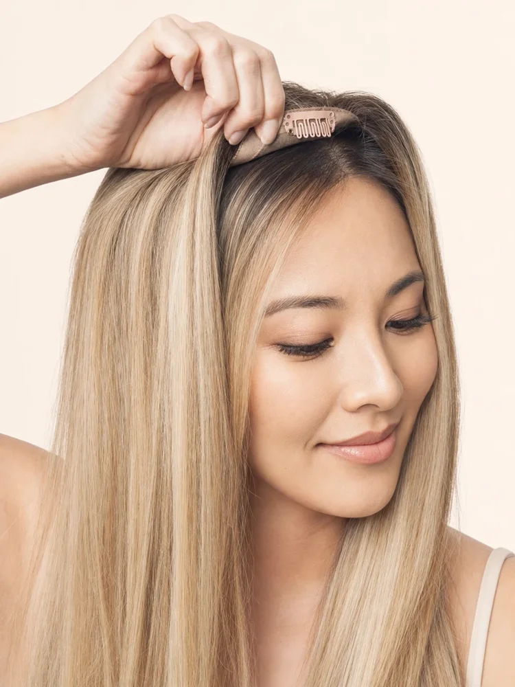 Jon Renau easiPart HD 18" | HF Synthetic Hair Topper (Mono Top) — product style image