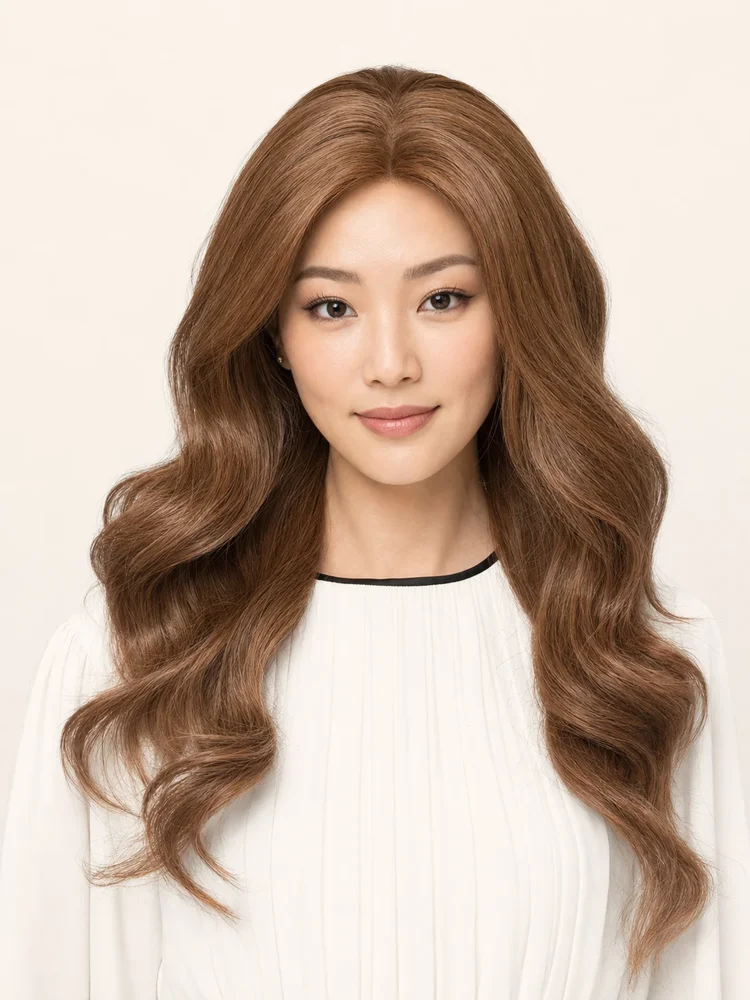 Wig Pro Amber HT | 100% Human Hair Wig (Hand-Tied) — product style image
