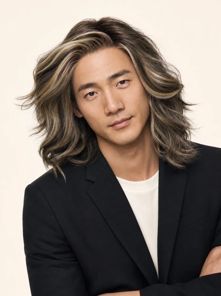 HIM Admirable | Synthetic Lace Front Wig (Mono Crown) — product style image