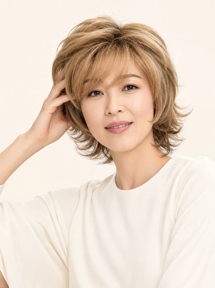Envy Aria | Human Hair/ Synthetic Blend Wig — product style image