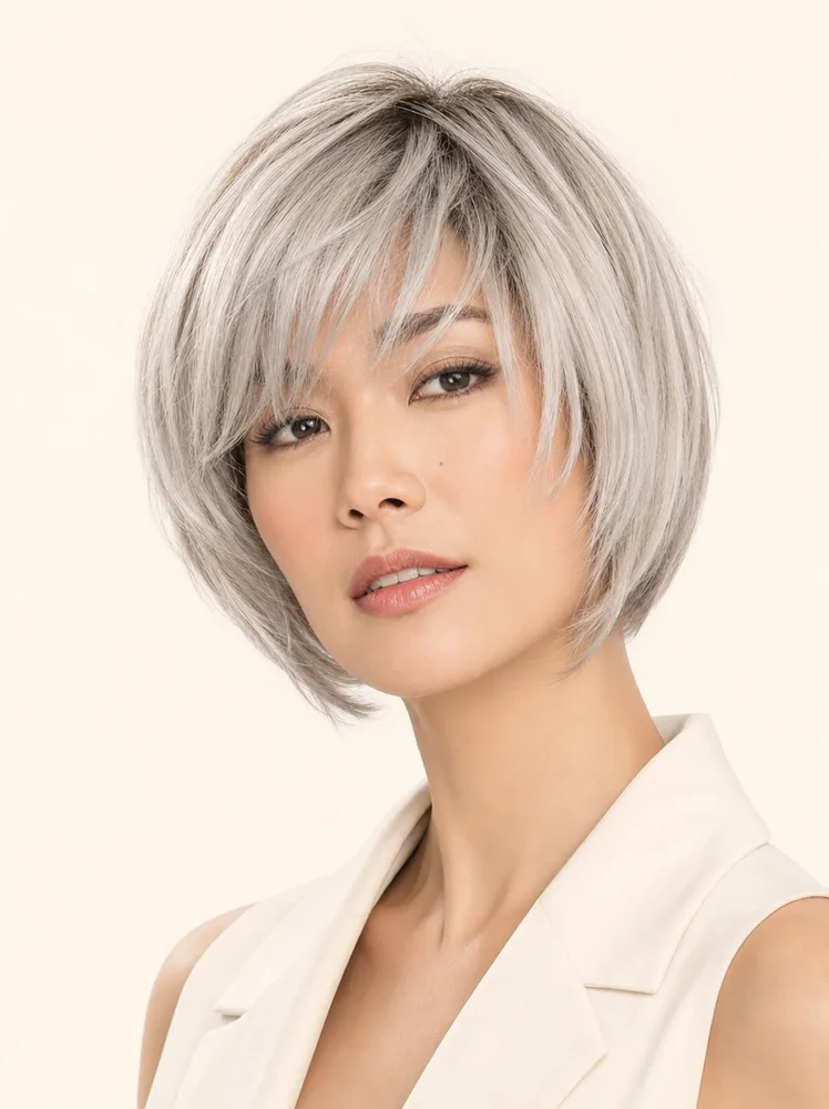 Ellen Wille Promise Mono Part | Human/Synthetic Blend Lace Front Wig (Mono Part) — product style image