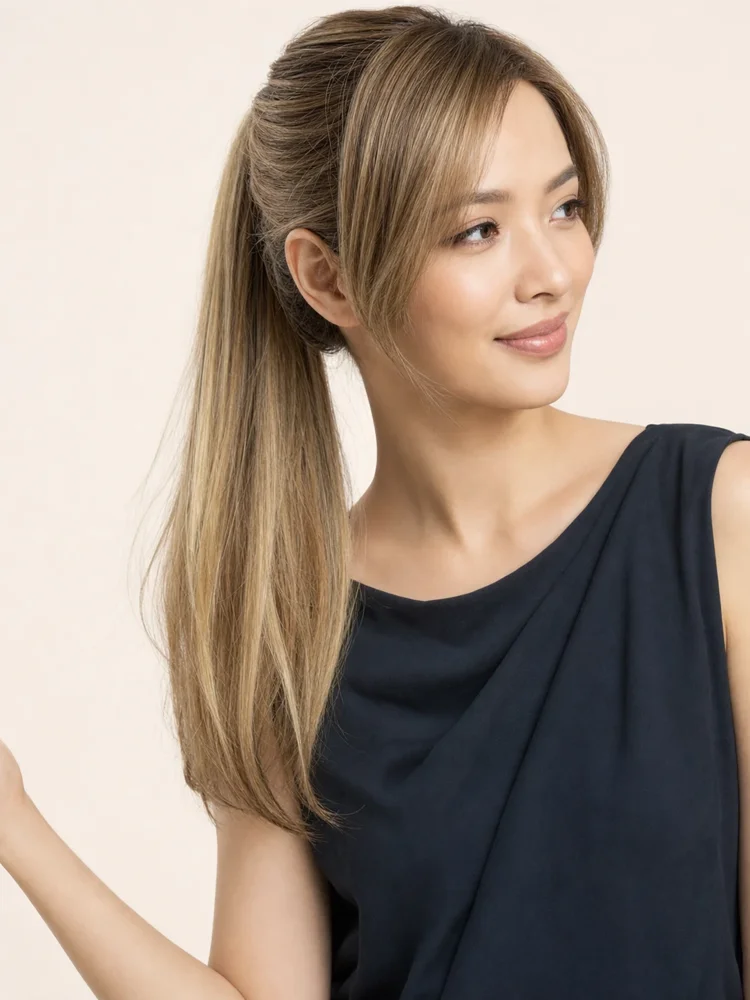 Estetica Pony Wrap 18" | HF Synthetic Hair Piece — product style image