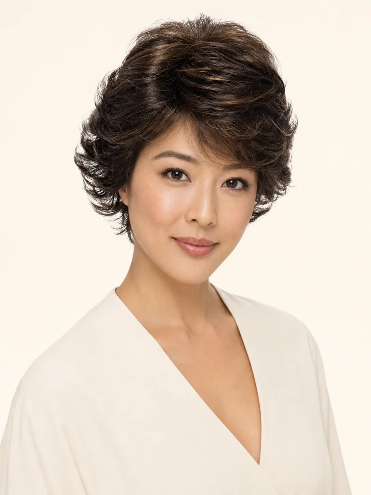Estetica Holli | Synthetic Lace Front Wig (Mono Top) — product style image