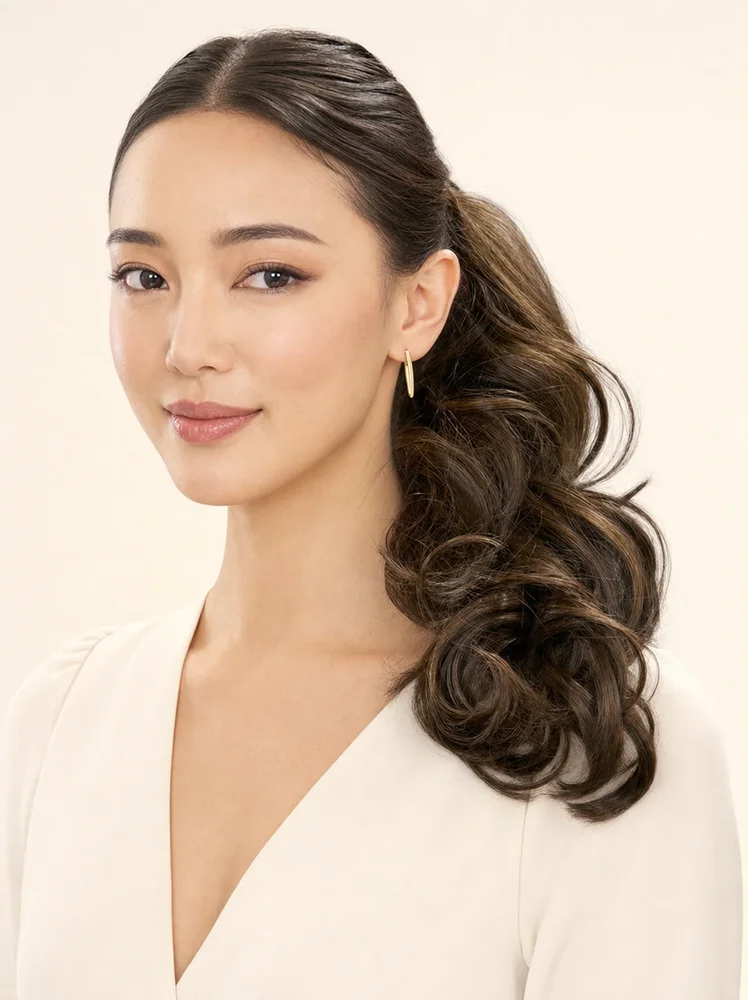 easihair EasiPony Medium Wavy HD | Synthetic Ponytail｜假髮選款展示