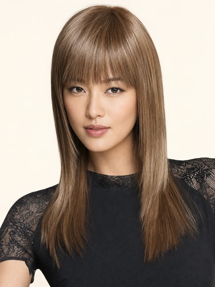 TressAllure Sleek & Straight | HF Synthetic Wig (Mono Crown) — product style image