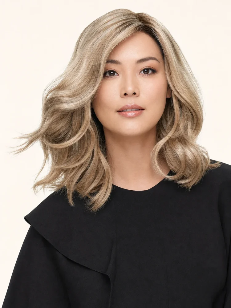 Jon Renau Top Smart Wavy 12" | Synthetic Lace Front Hair Topper — product style image