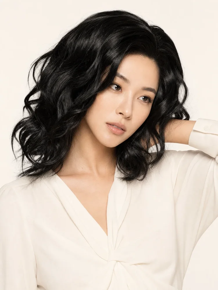 Wig Pro Hillery | Human Hair Lace Front Wig (Hand-Tied) — product style image