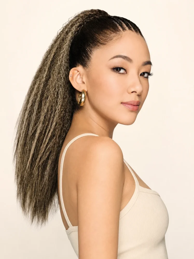 Kim Kimble 21" Crimped Pocket Pony | Synthetic Hairpiece — product style image