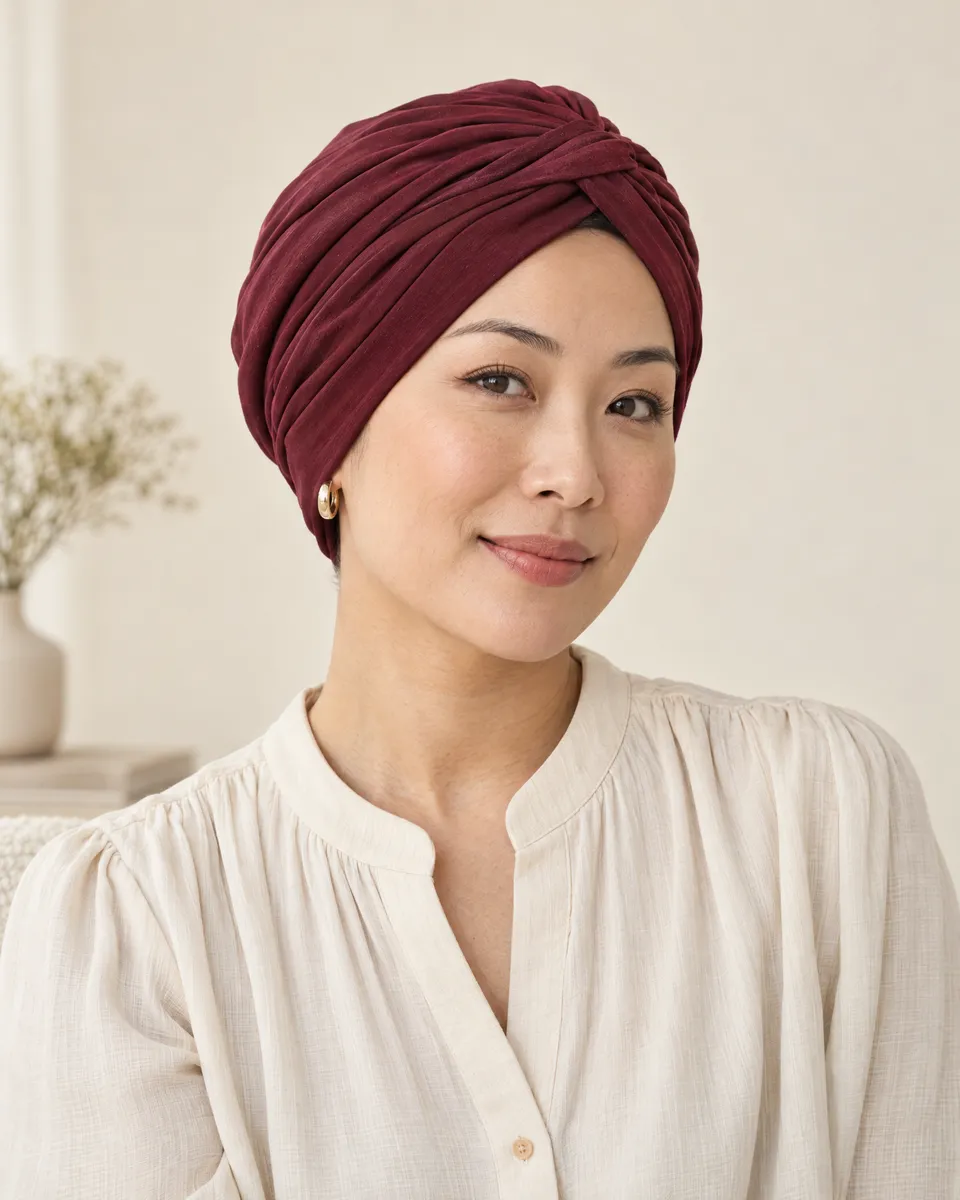 headscarves for chemotherapy in Hong Kong — Concept image of headwear for everyday coverage.
