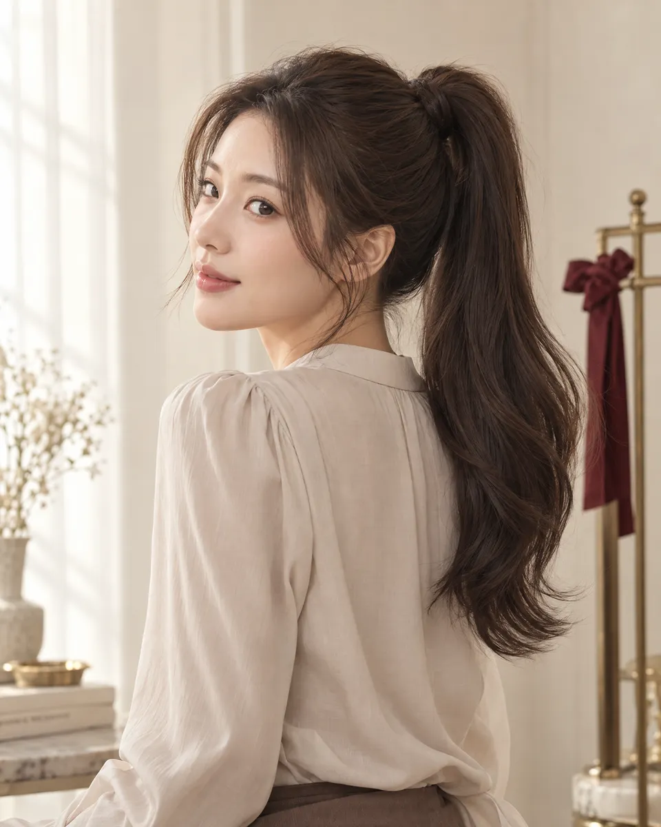 Hairdo hairpieces in Hong Kong — Concept image for a detachable ponytail hairpiece.